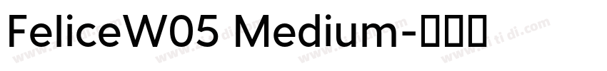 FeliceW05 Medium字体转换